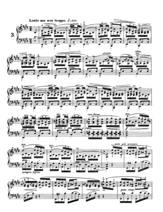 Thumbnail of first page of Op.10, Etude No.3 piano sheet music PDF by Chopin.