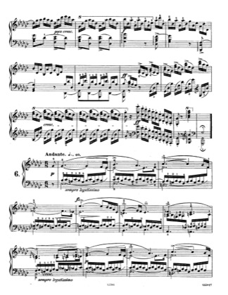 Thumbnail of first page of Op.10, Etude No.6 piano sheet music PDF by Chopin.
