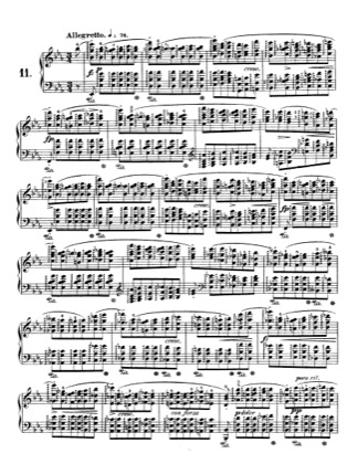 Thumbnail of first page of Op.10, Etude No.11 piano sheet music PDF by Chopin.