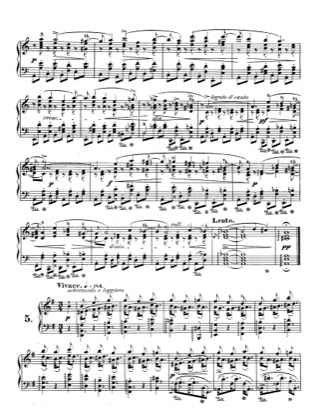 Thumbnail of first page of Op.25, Etude No.5 piano sheet music PDF by Chopin.