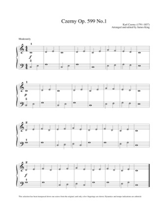 Op.599 - Czerny Free Piano Sheet PDF