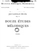 Thumbnail of First Page of 12 Etudes Melodiques, Op.16 sheet music by Dussek