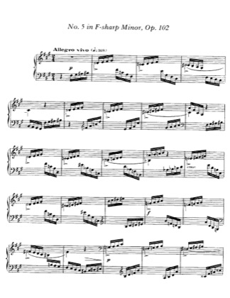 Thumbnail of first page of Impromptu No.5, Op.102 piano sheet music PDF by Faure.