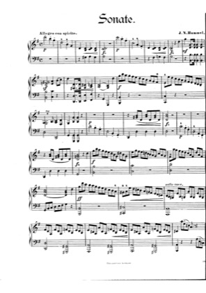 Thumbnail of first page of Sonata No.7 piano sheet music PDF by Hummel.