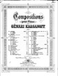 Thumbnail of First Page of Tarantelle No.1, Op.4 sheet music by Korganov