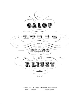 Thumbnail of first page of Galop Russe, by Bulhakov, S.478 piano sheet music PDF by Liszt.