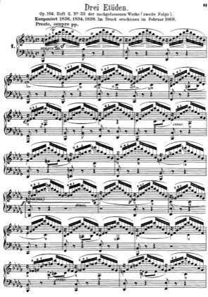 Thumbnail of first page of 3 Etudes, Op.104 piano sheet music PDF by Mendelssohn.