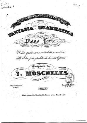 Thumbnail of first page of Souvenir de l'Opera, Op.87a piano sheet music PDF by Moscheles.