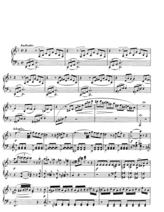 Thumbnail of first page of Fantasy No.3, K.397 piano sheet music PDF by Mozart.
