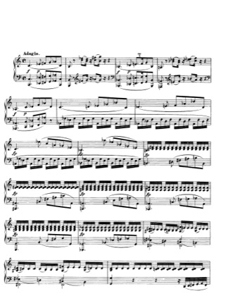 Thumbnail of first page of Fantasy No.4, K.475 piano sheet music PDF by Mozart.