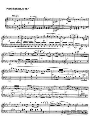 Thumbnail of first page of Piano Sonata in C minor, K.457 piano sheet music PDF by Mozart.