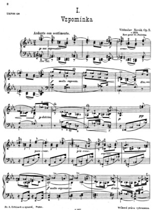Thumbnail of first page of Bagtellen, Op.5 piano sheet music PDF by Novak.
