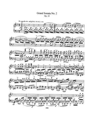 Thumbnail of first page of Grand Sonata No.2, Op.22 piano sheet music PDF by Schumann.