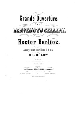 Thumbnail of first page of Benvenuto Cellini piano sheet music PDF by Berlioz.