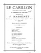 Thumbnail of First Page of Le Carillon sheet music by Massenet