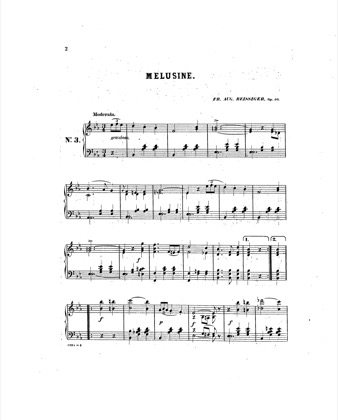 Thumbnail of first page of 6 New Fairy Dances piano sheet music PDF by Reissiger.
