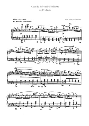Thumbnail of first page of Polacca brillante, Op.72 piano sheet music PDF by Weber.