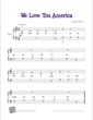 Thumbnail of First Page of We Love You America sheet music by Kids