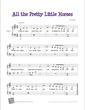 Thumbnail of First Page of All the Pretty Little Horses sheet music by Lullaby