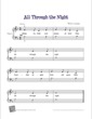 Thumbnail of First Page of All Through the Night sheet music by Lullaby