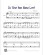Thumbnail of First Page of Do Your Ears Hang Low? sheet music by Traditional