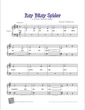 Thumbnail of First Page of Itsy Bitsy Spider sheet music by Nursery Rhyme