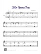 Thumbnail of First Page of Little Green Frog (Galumph) sheet music by Kids