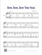 Thumbnail of First Page of Row, Row, Row Your Boat sheet music by Traditional
