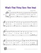 Thumbnail of First Page of What's That Thing Upon Your Head? sheet music by Kids