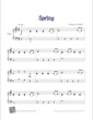 Thumbnail of First Page of Spring (Four Seasons) sheet music by Kids