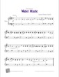 Thumbnail of First Page of Water Music (Theme) sheet music by Kids