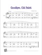 Thumbnail of First Page of Goodbye, Old Paint sheet music by Kids