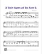 Thumbnail of First Page of If You're Happy and You Know It sheet music by Traditional