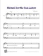 Thumbnail of First Page of Michael Row the Boat Ashore sheet music by Kids