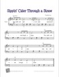 Thumbnail of First Page of Sippin' Cider Through a Straw sheet music by Kids