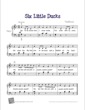 Thumbnail of First Page of Six Little Ducks sheet music by Kids