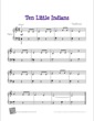 Thumbnail of First Page of Ten Little Indians sheet music by Kids