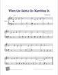Thumbnail of First Page of When the Saints Go Marching In sheet music by Kids
