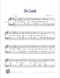 Thumbnail of First Page of Do Lord sheet music by Kids
