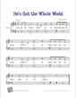Thumbnail of First Page of He's Got the Whole World sheet music by Kids