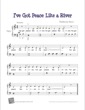 Thumbnail of First Page of I've Got Peace Like a River sheet music by Kids