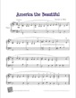 Thumbnail of First Page of America the Beautiful sheet music by Samuel A. Ward
