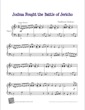 Thumbnail of First Page of Joshua Fought the Battle of Jericho sheet music by Kids