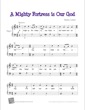 Thumbnail of First Page of A Mighty Fortress is Our God sheet music by Kids