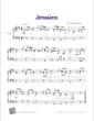 Thumbnail of First Page of Jerusalem sheet music by Kids