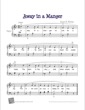 Thumbnail of First Page of Away in a Manger (2) sheet music by Christmas