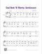 Thumbnail of First Page of God Rest Ye Merry, Gentlemen (2) sheet music by Christmas