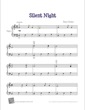 Thumbnail of First Page of Silent Night (4) sheet music by Christmas