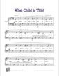 Thumbnail of First Page of What Child is This? sheet music by Christmas