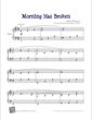 Thumbnail of First Page of Morning Has Broken sheet music by Kids